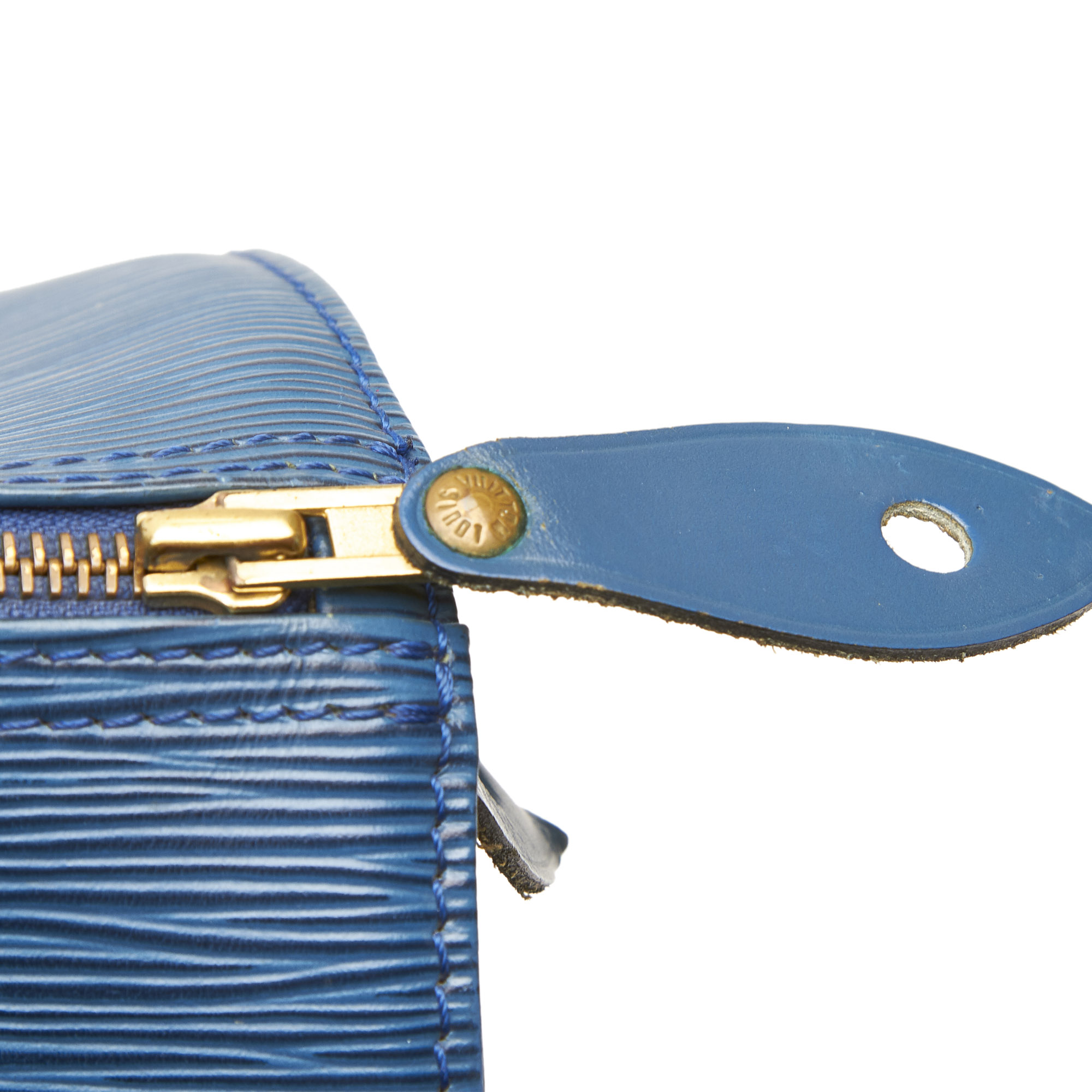 Pre-Loved Louis Vuitton Blue Epi Leather Speedy 30 France | eBay