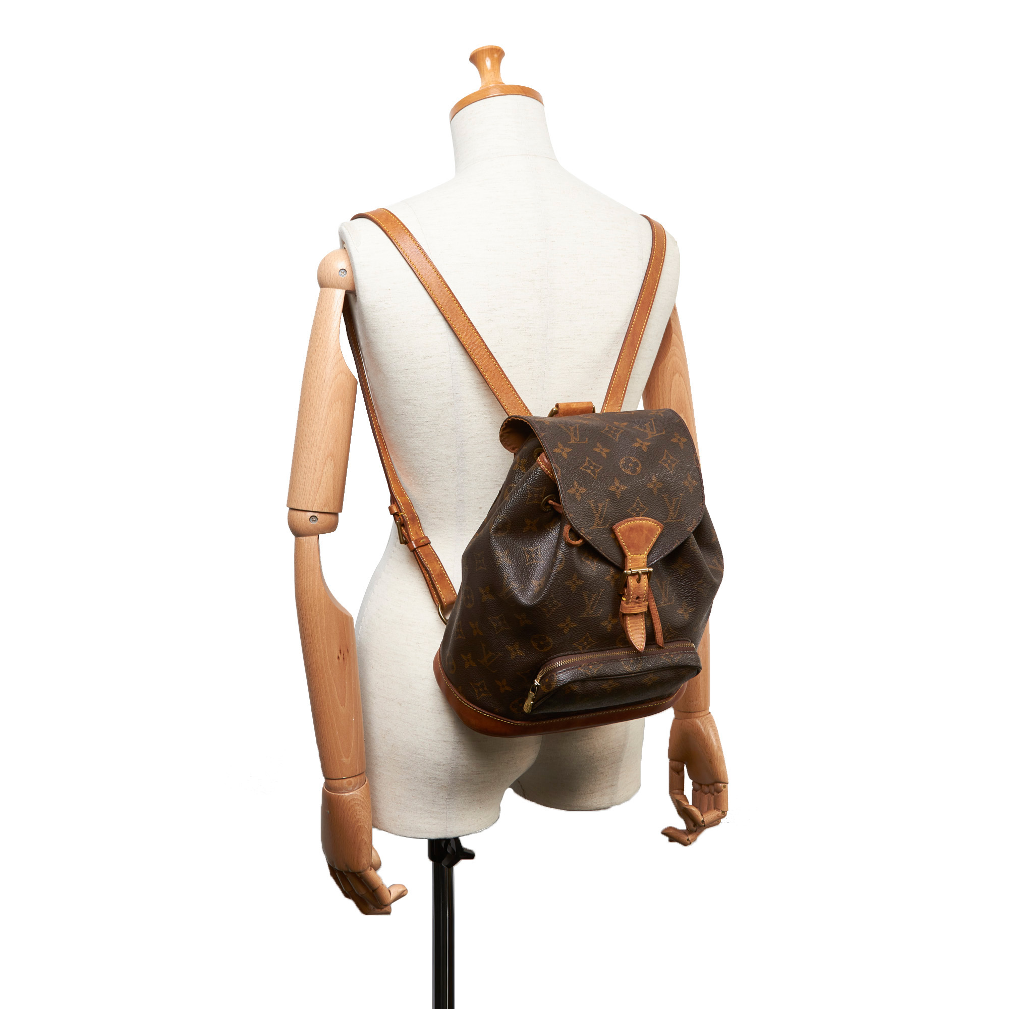 Louis Vuitton, Bags, Louis Vuitton Monogram Montsouris Pm Backpack  Missing Cinch Cord